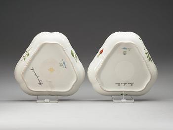 A set of four Royal Copenhagen 'Flora Danica' serving dishes, Denmark, 20th Century.