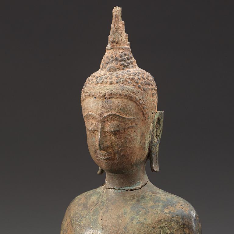 BUDDHA, brons. Thailand, Ayutthaya, 1600-tal eller tidigare.