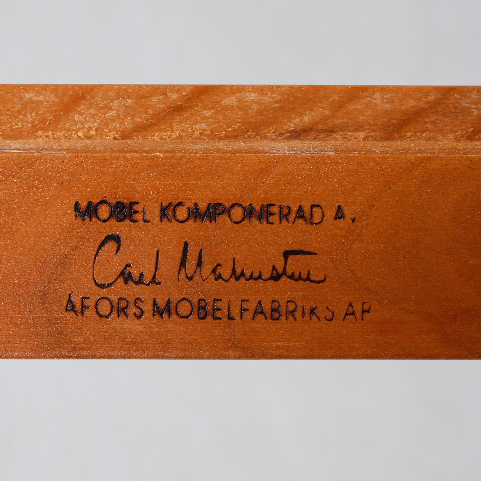 KONFERENSMÖBEL, 17 delar, "Ambassadör", Carl Malmsten, Åfors Möbelfabrik, 1900-talets fjärde kvartal.