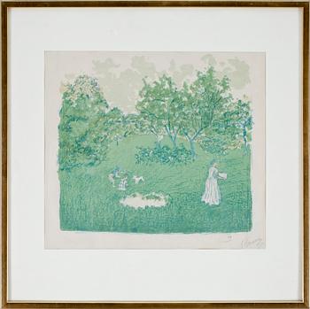 PIERRE BONNARD, färglitografi. Sign med blyerts och numr 49 (upplagan 100).
