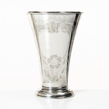 C.G. Hallberg, CG Hallberg, a sterling silver vase, Stockholm, 1961.