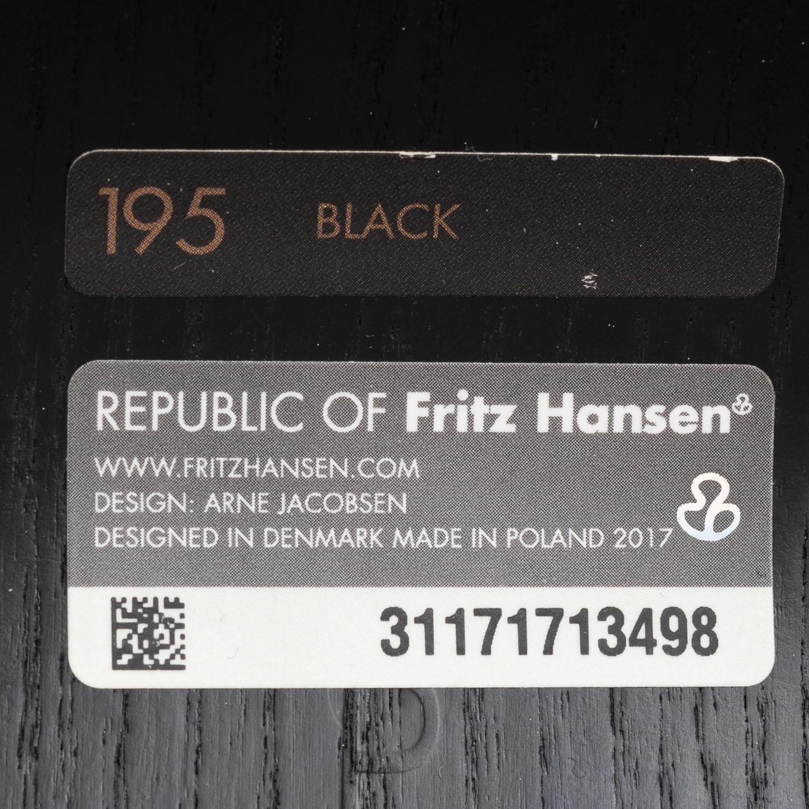 Arne Jacobsen, three chairs, "The Seven", Republic of Fritz Hansen, 2017.