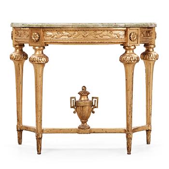 1199. A Gustavian late 18th century console table.