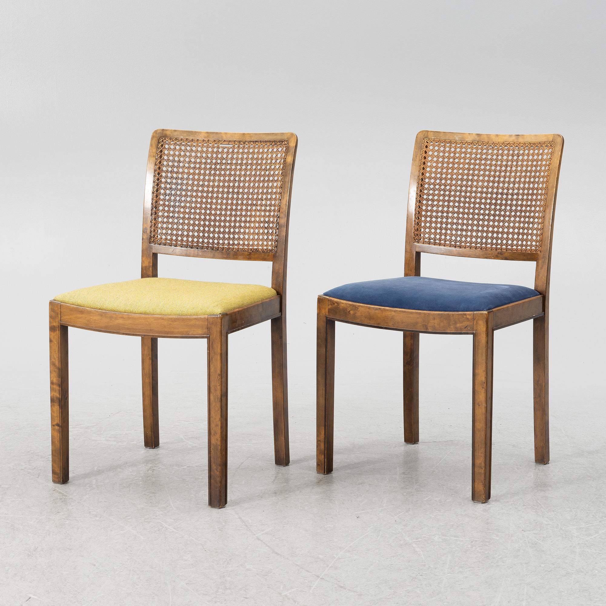 Axel Larsson, a set of three chairs model "952", Svenska Möbelfabrikerna, Bodafors, 1930s.