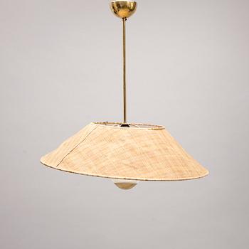 TAKLAMPA, design Lisa Johansson-Pape, Orno, 1900-talets mitt. Totalhöjd 70,5 cm.