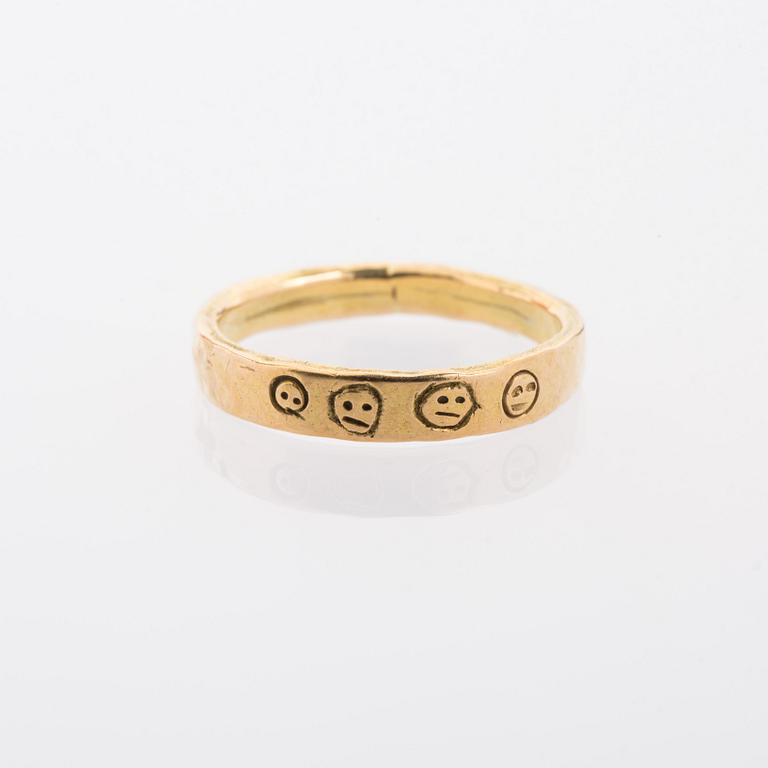 RING, 18K guld. Jan Lambert Kruse, 1992.