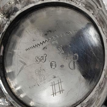 A Swedish parcel gilt silver beaker, mark of Lorens Stabeus, Stockholm 1753.