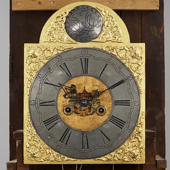 A 18th century Baroque longcase clock.