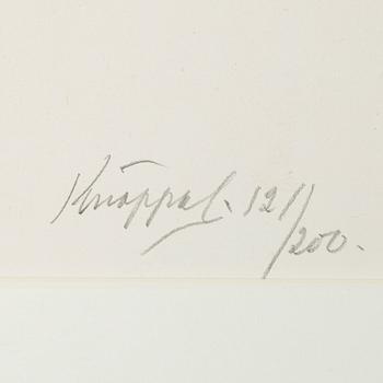 Arvid Knöppel, litografi, signerad och nr 121/200.