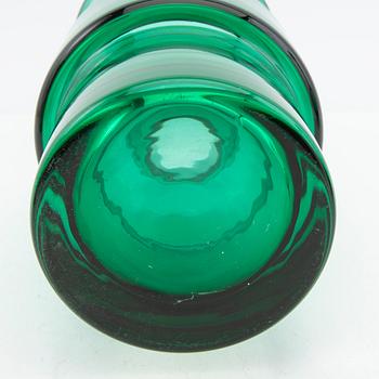 Tamara Aladin, Vases and a decanter, 3 pcs, glass, Riihimäen Lasi, Finland, 1960s/70s.