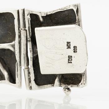 Bracelet, silver, hallmarked NM.