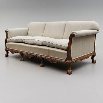 SOFFA, chippendalestil, 1900-talets första hälft.