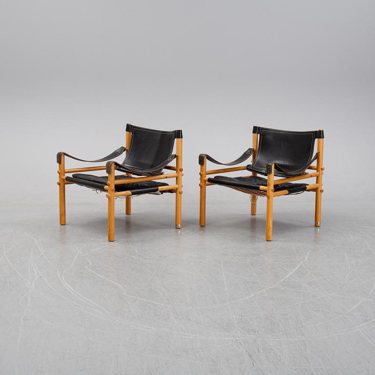 a pair of 'Sirocco' easy chairs, Arne Norell Möbel AB, Aneby, Sweden.