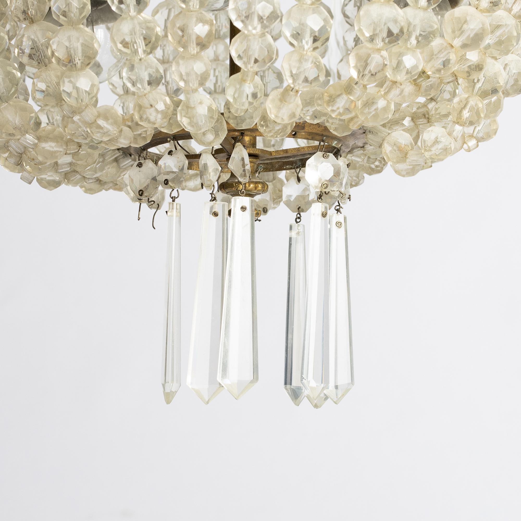 Chandelier, Oscarian, late 19th century.