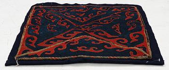 A Kirghiz bag (Bokche), 66 x 64 cm.