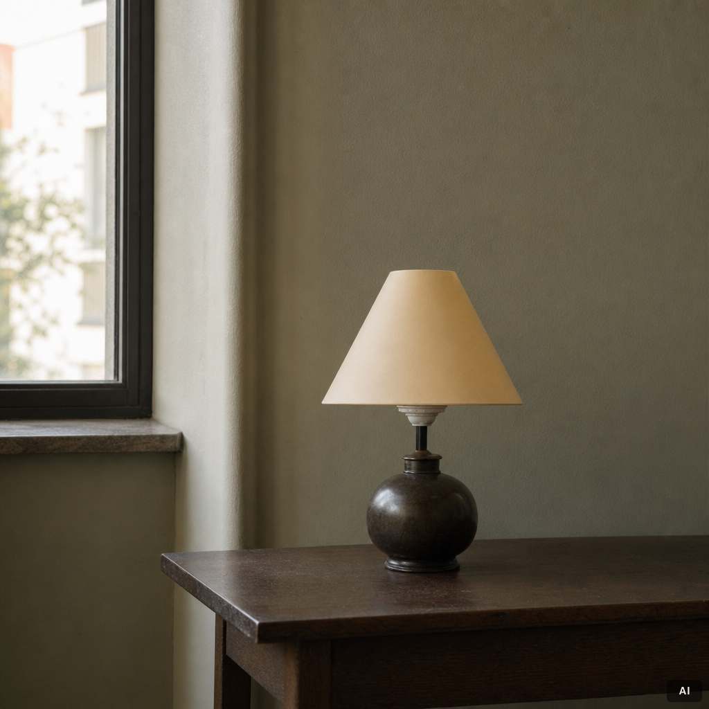 Jacob Ängman, tillskriven, bordslampa, funkis, GAB Brons, 1930-tal.