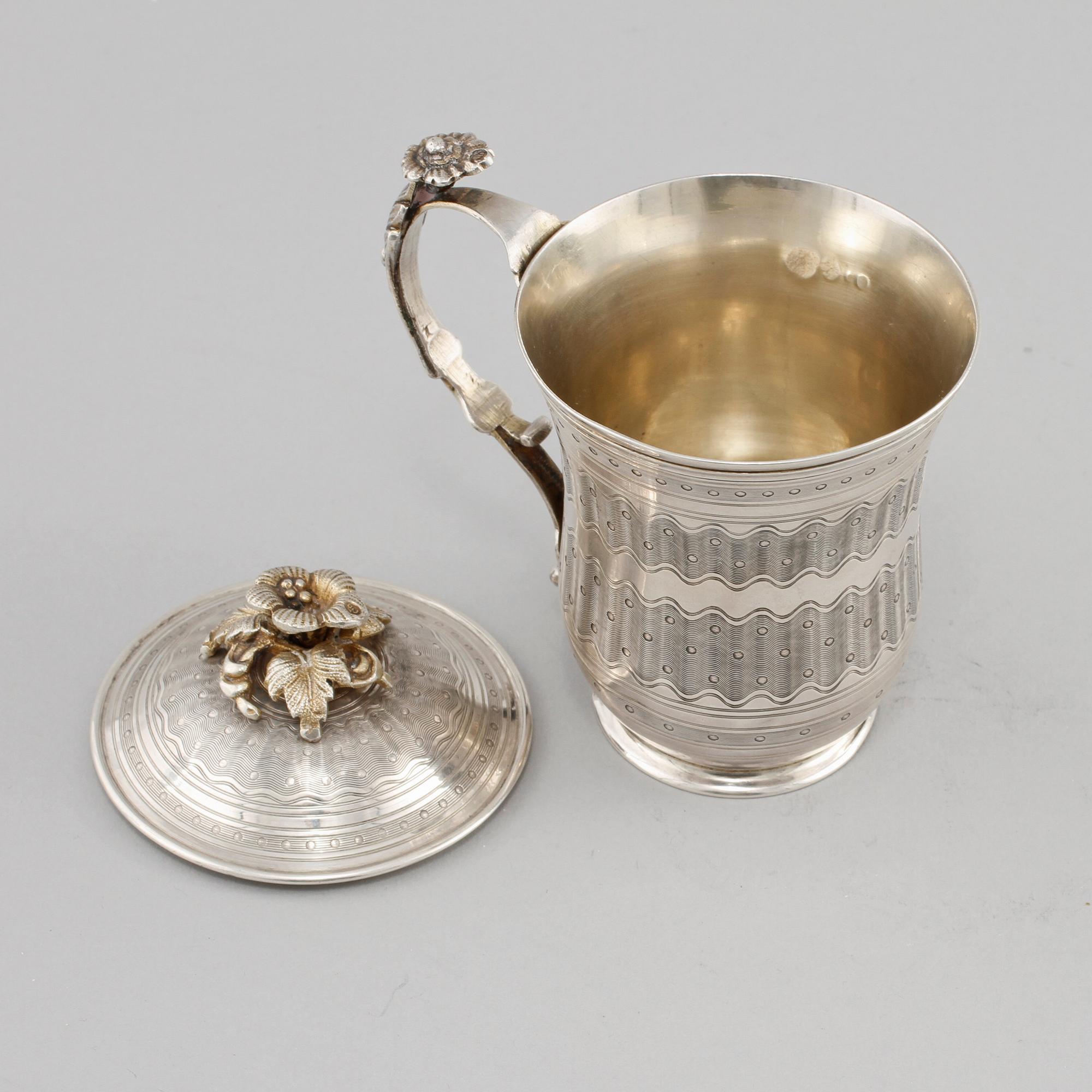 STOP, silver, Osmanska riket, importstämplar, omkring 1900, vikt 230 g.