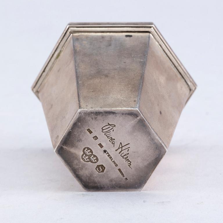 BÄGARE, silver, Wiwen Nilson, Lund 1965. 90g.