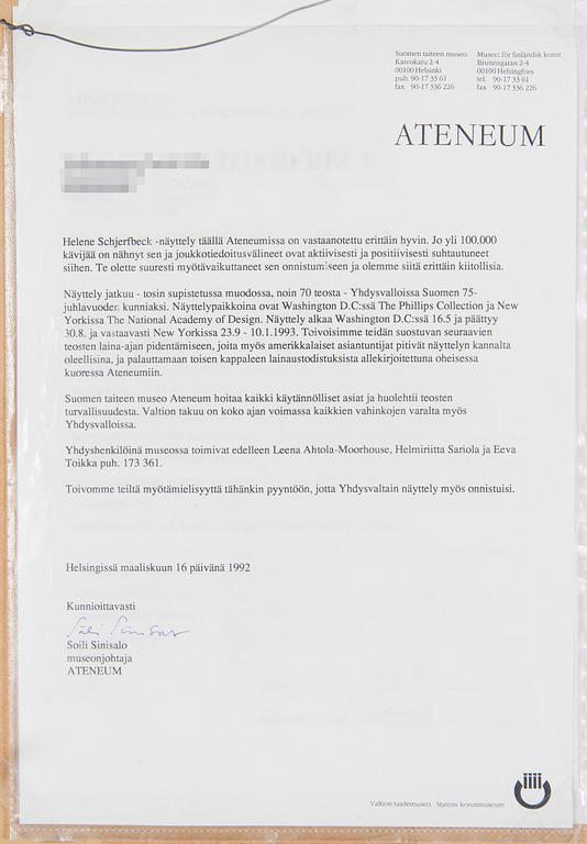 Helene Schjerfbeck, "Mother".