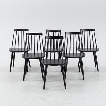 Yngve Ekström, six 'Pinnochio' chairs, second half of the 20th century.