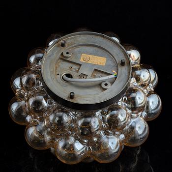 A glass ceiling light, Glashütte Limburg, Germany.