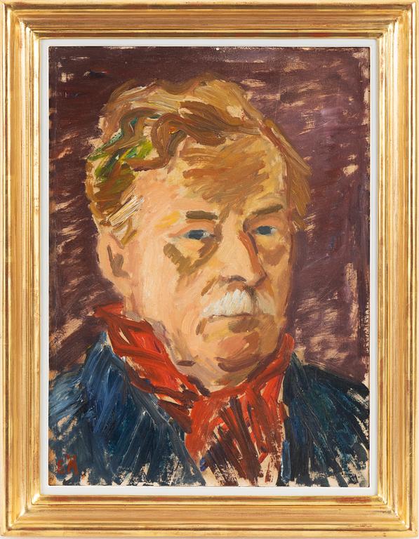 Erling Ärlingsson, oil on paper laid down on panel, signed E.Ä.