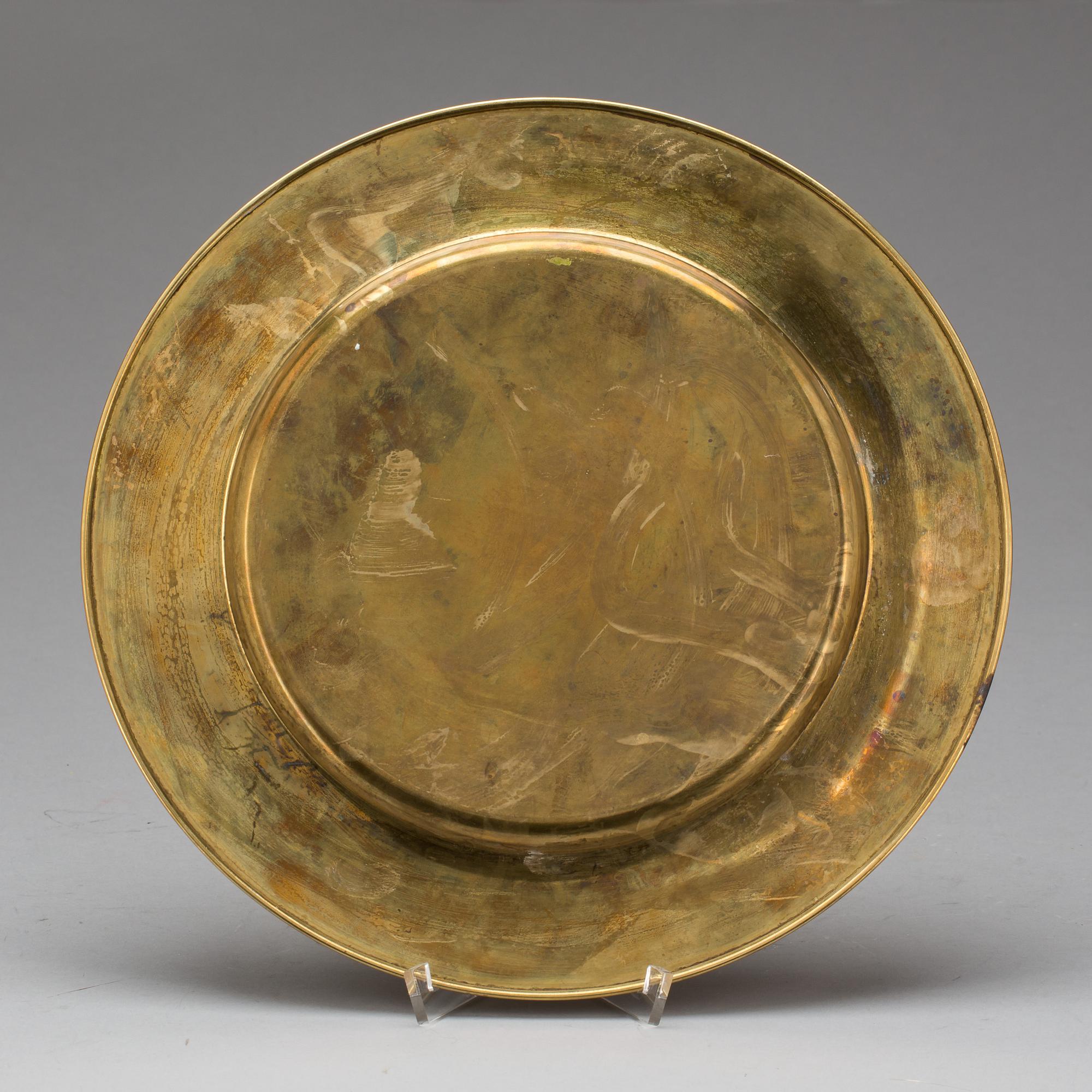 KUVERTTALLRIKAR, 12 st, mässing, troligen Stelton, Danmark, 1900-talets andra hälft.
