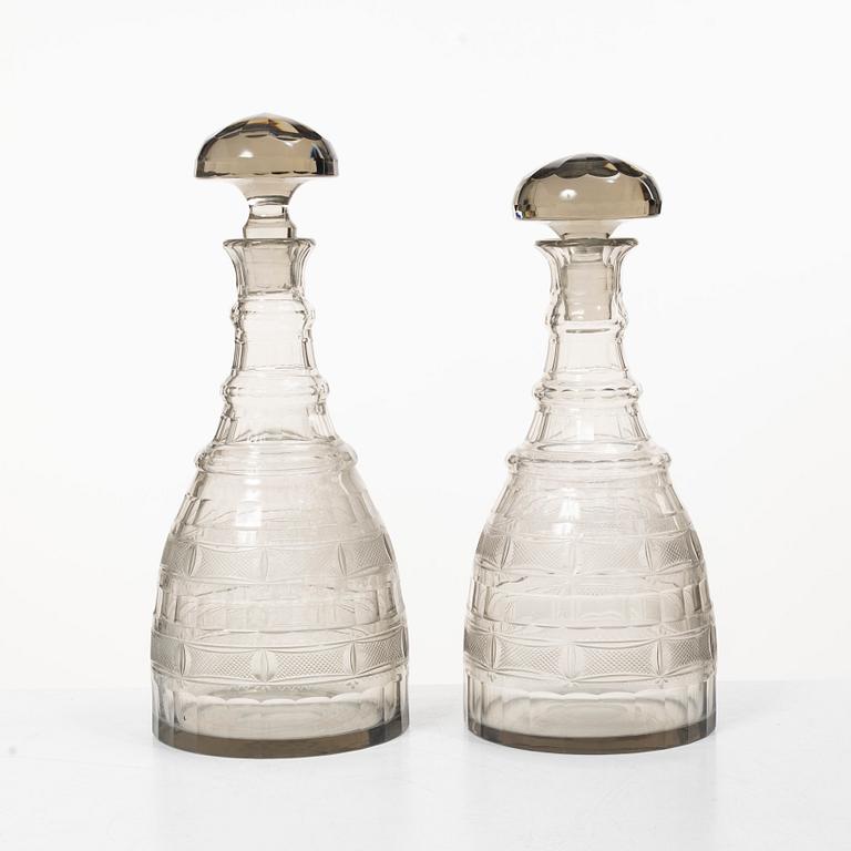 Gerda Strömberg, Glasservis, 55 delar, "Hörningsholm", Strömbergshyttan.