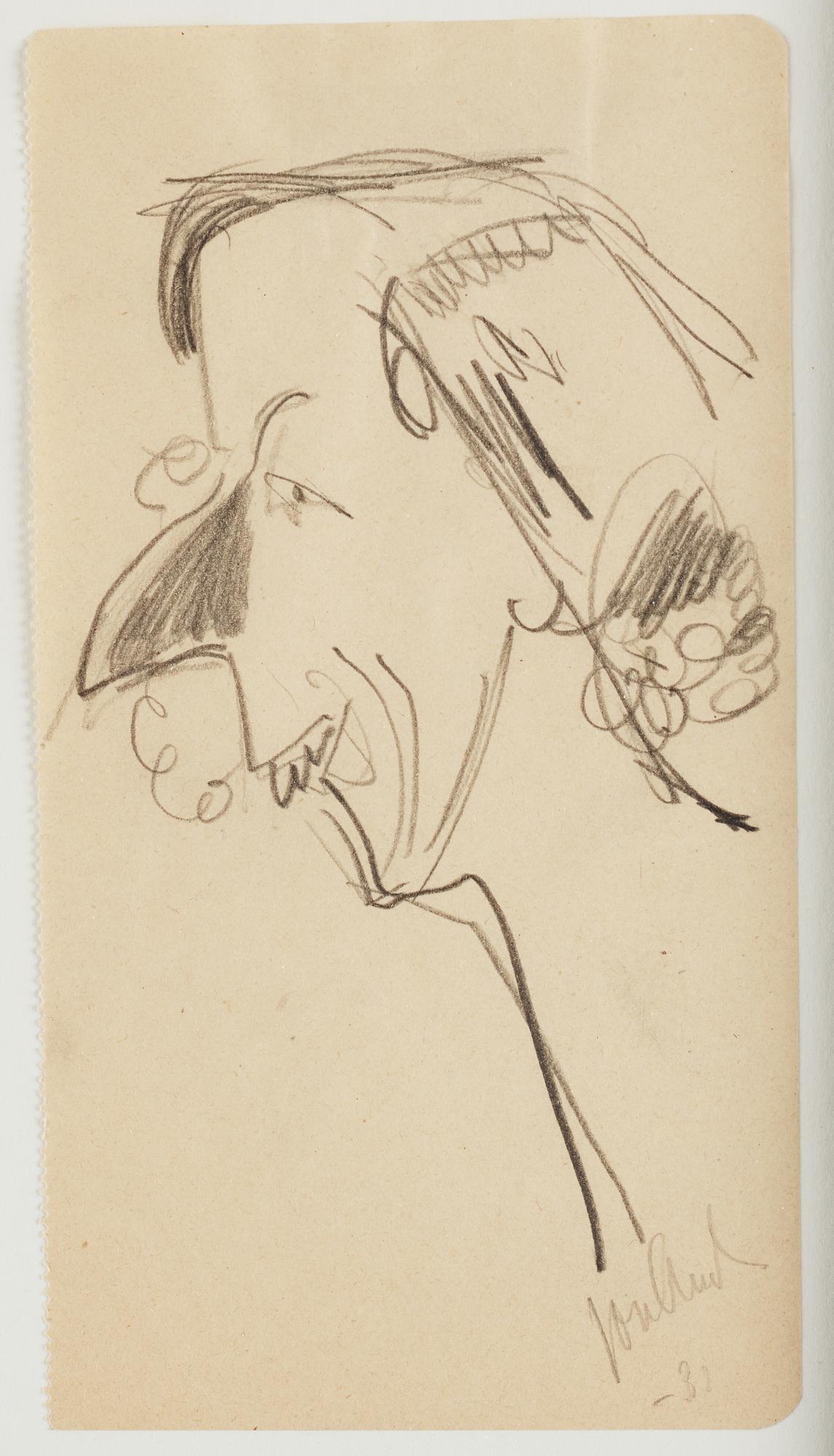 John Jon-And, pencil drawings, 9, Framed together.