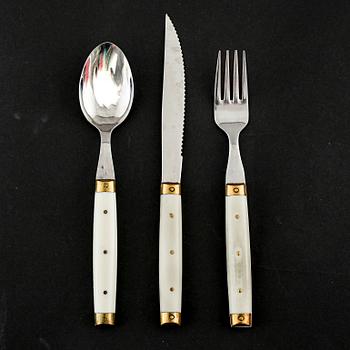 A set of cutlery, 32 pcs, some by Melron, second half of the 20th century.