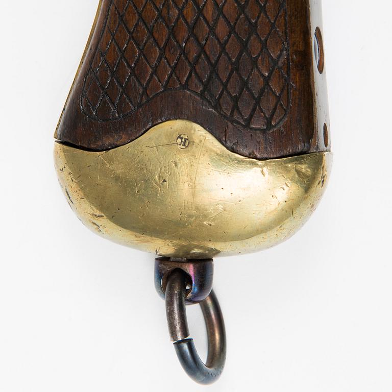 A Swedish cavalry percussion pistol, model 1850.