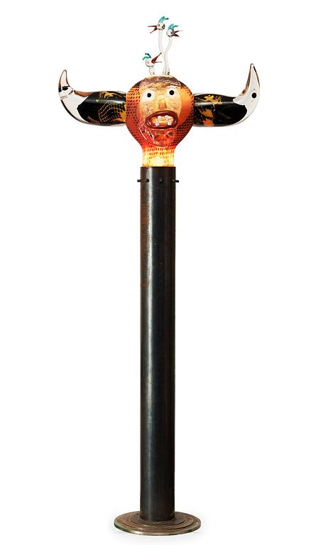 A unique Kjell Engman glass sculpture, Kosta Boda 1994.