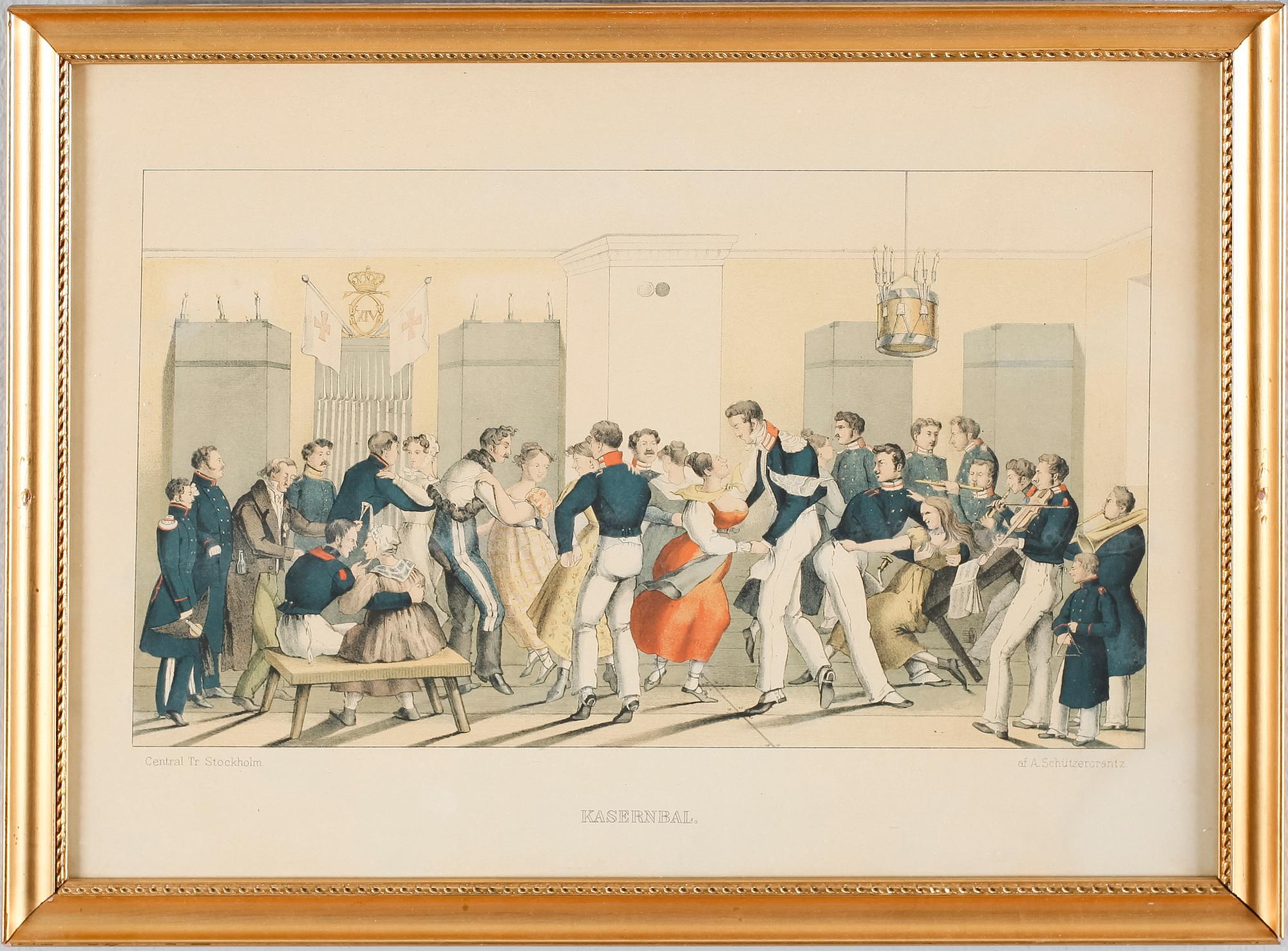 LITOGRAFISKA TRYCK, 2 st, 1800-talets andra hälft.
