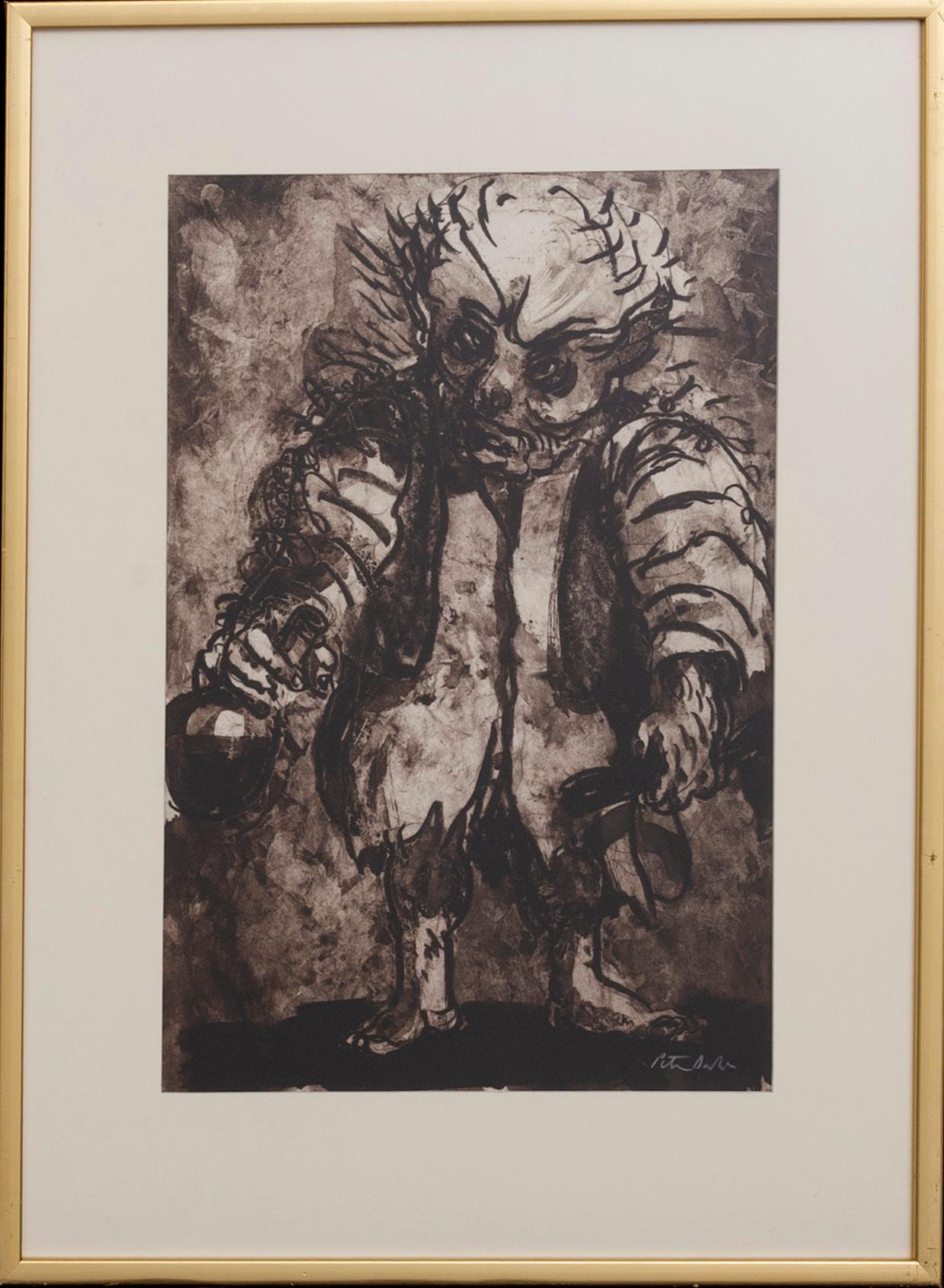 Peter Dahl, färglitografi signerad.