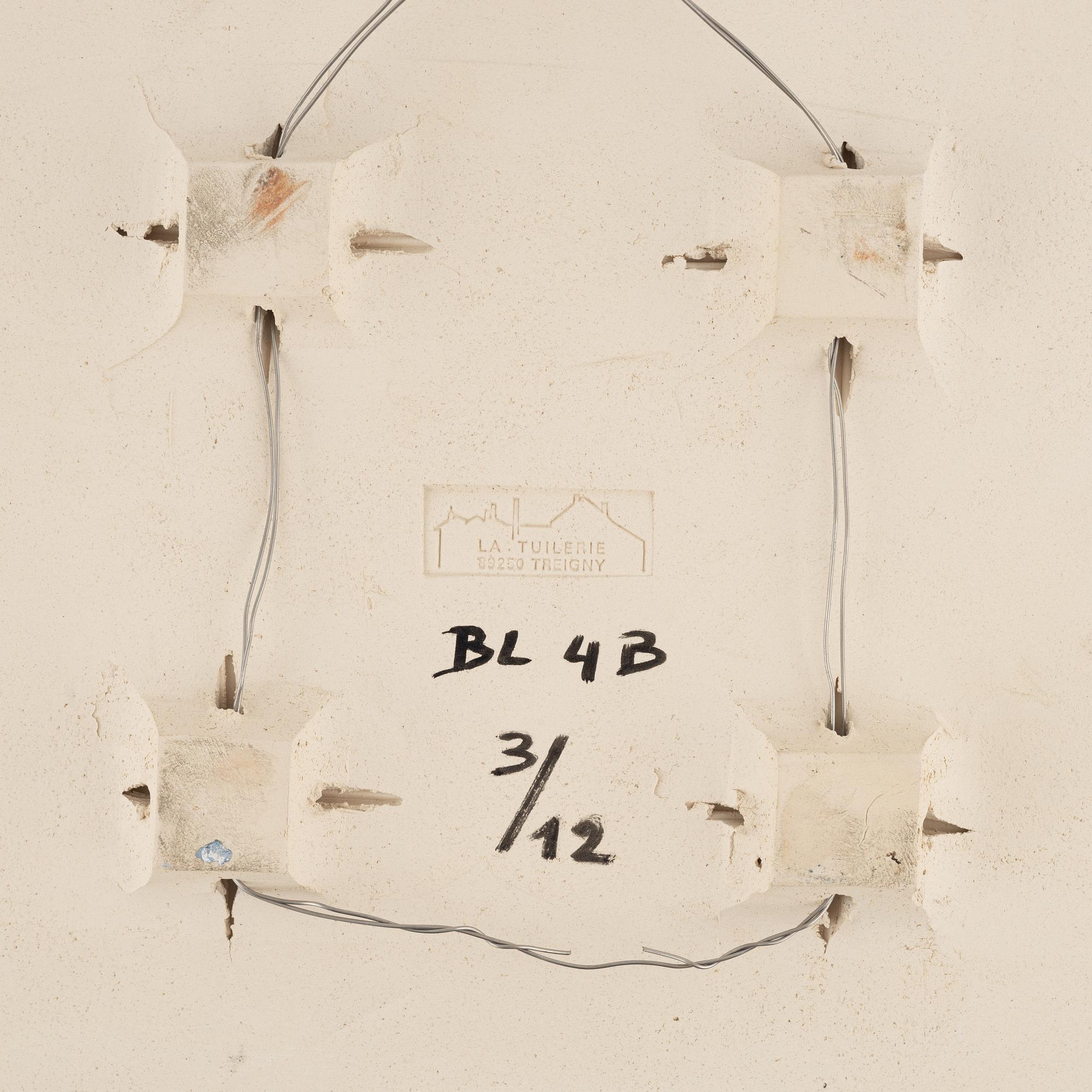 Bengt Lindström, fat, keramik, signerat Lindström och numrerat BL 4 B 3/12.
