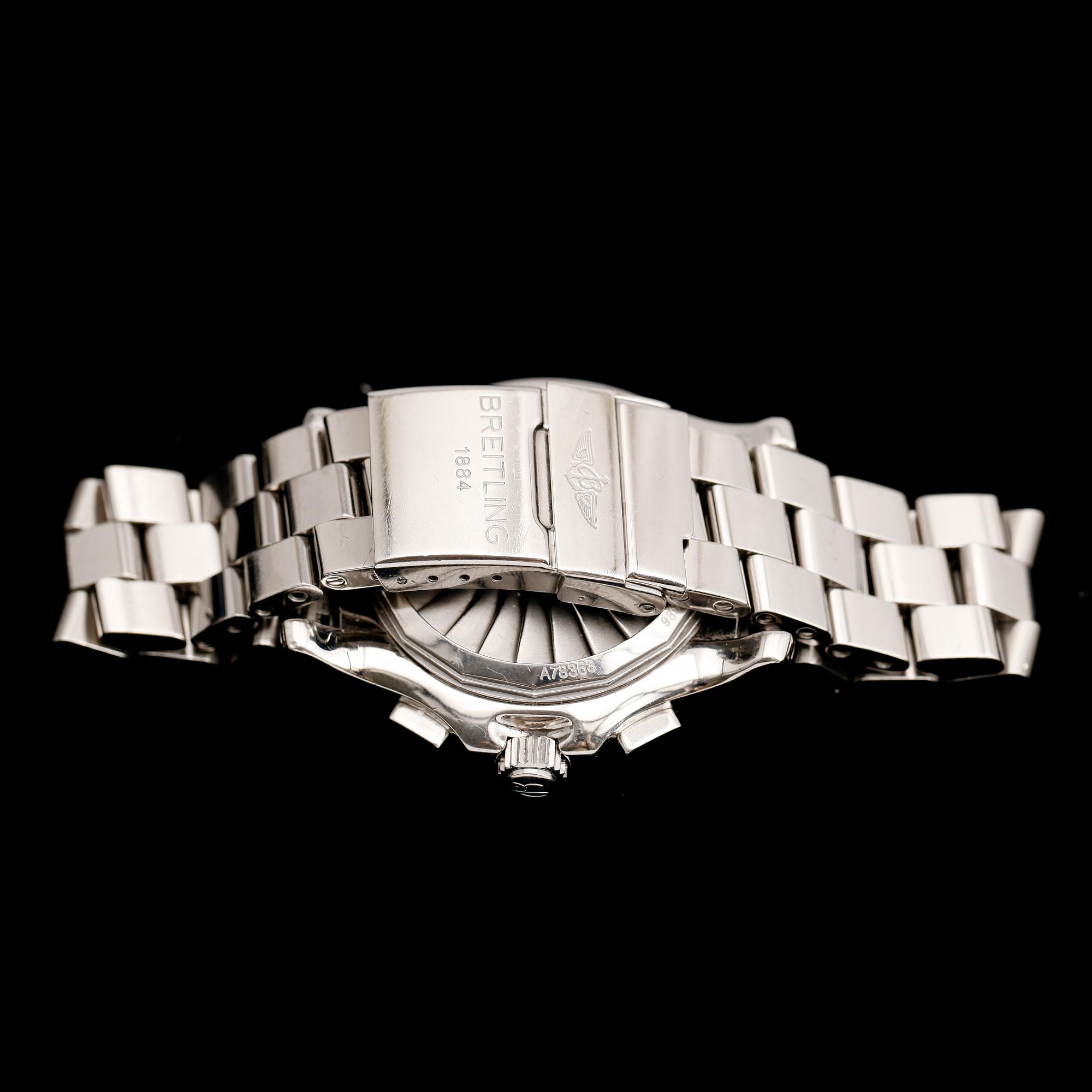 HERRARMBANDSUR, stål, Breitling, Airwolf, Chronometre Certifie.