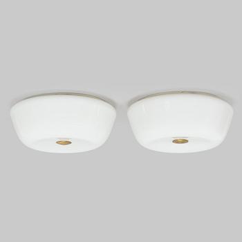 Lisa Johansson-Pape, A set of two mid-20th century ceiling lights, model 1116, Orno, Finland.