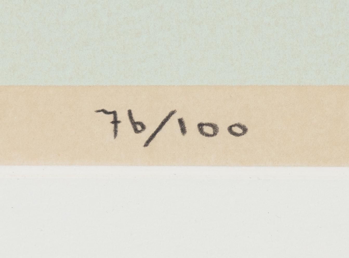 Olle Bærtling, färgserigrafi, signerad 76/100.