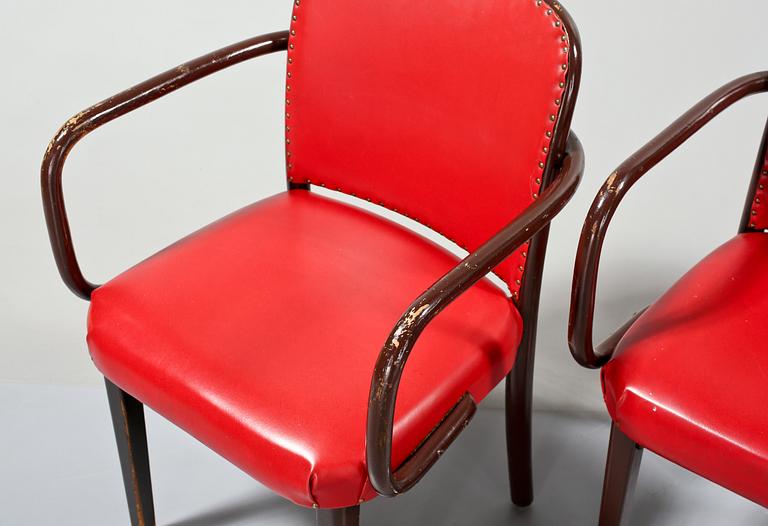 KARMSTOLAR, 4 st, Thonet, 1900-talets första hälft.