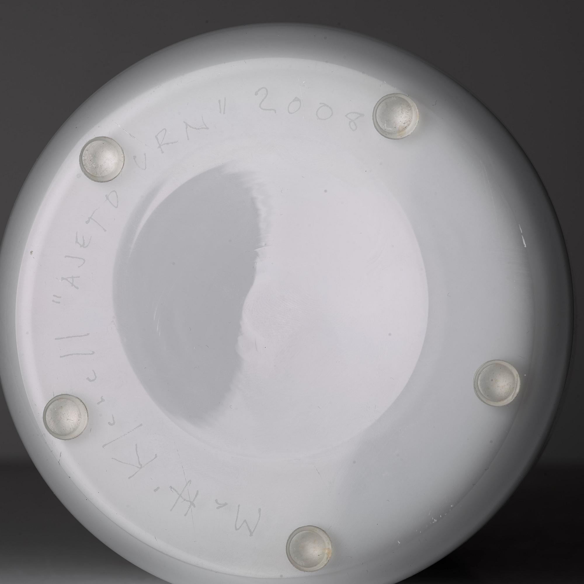 Matti Klenell, a unique free blown and solid glass "Ajeto Urn", produced at the Ajeto Glassworks, Czechia 2008.