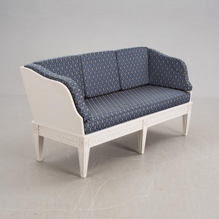 TRÅGSOFFA, gustaviansk stil, 1900-tal.