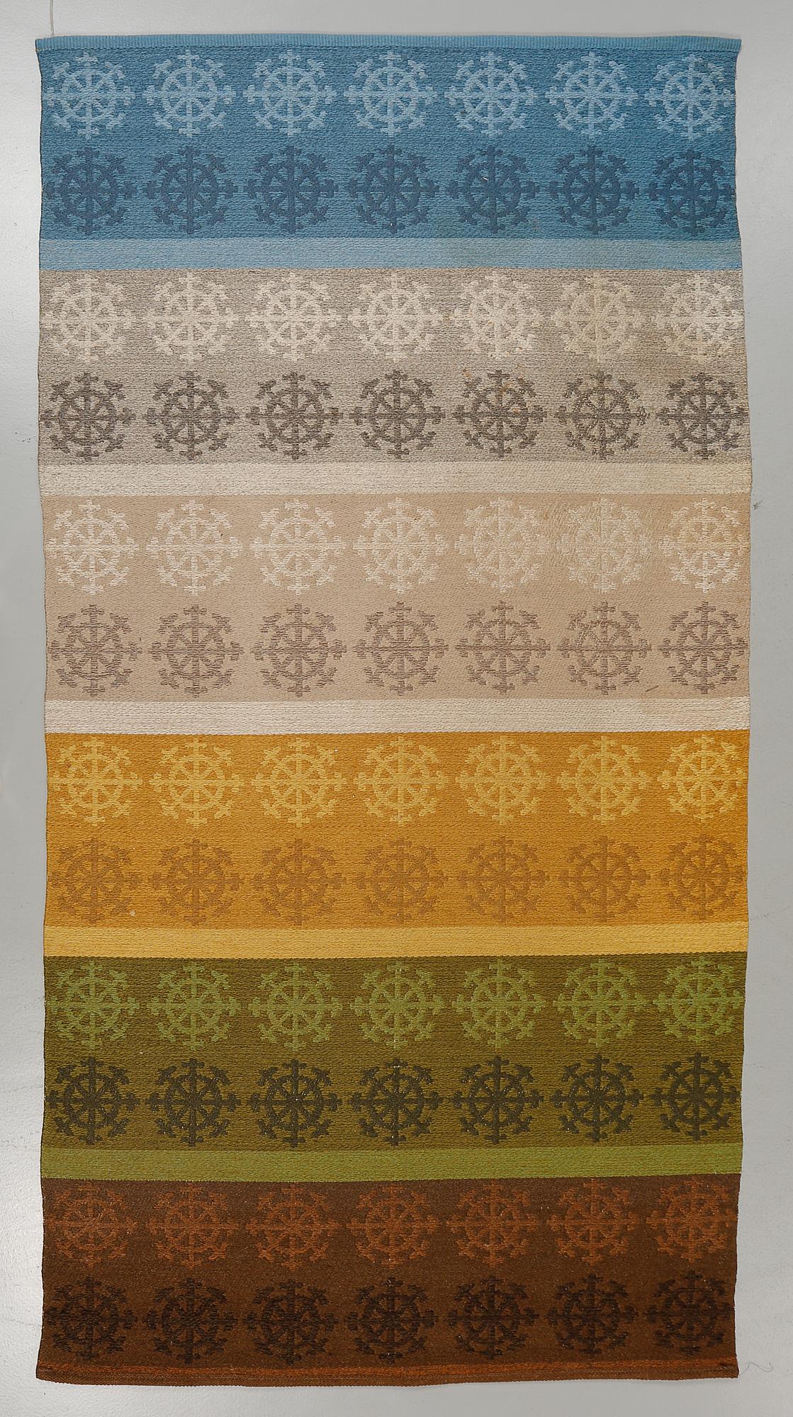 MATTA, dubbelväv, omkring 1900-talets mitt, 290x135 cm.