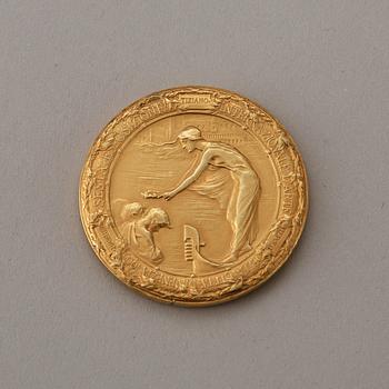 Carl Larsson's exhibition gold medal from the Venice Biennale in 1905.