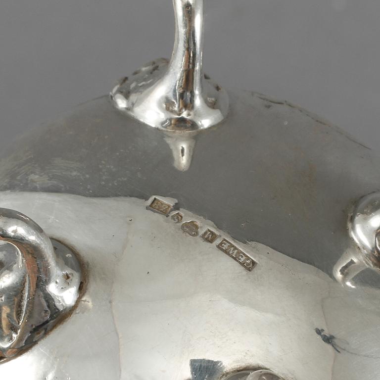 PARTI SILVER, 5 delar, bla Gewe, 1900 -tal. Vikt 576 g.