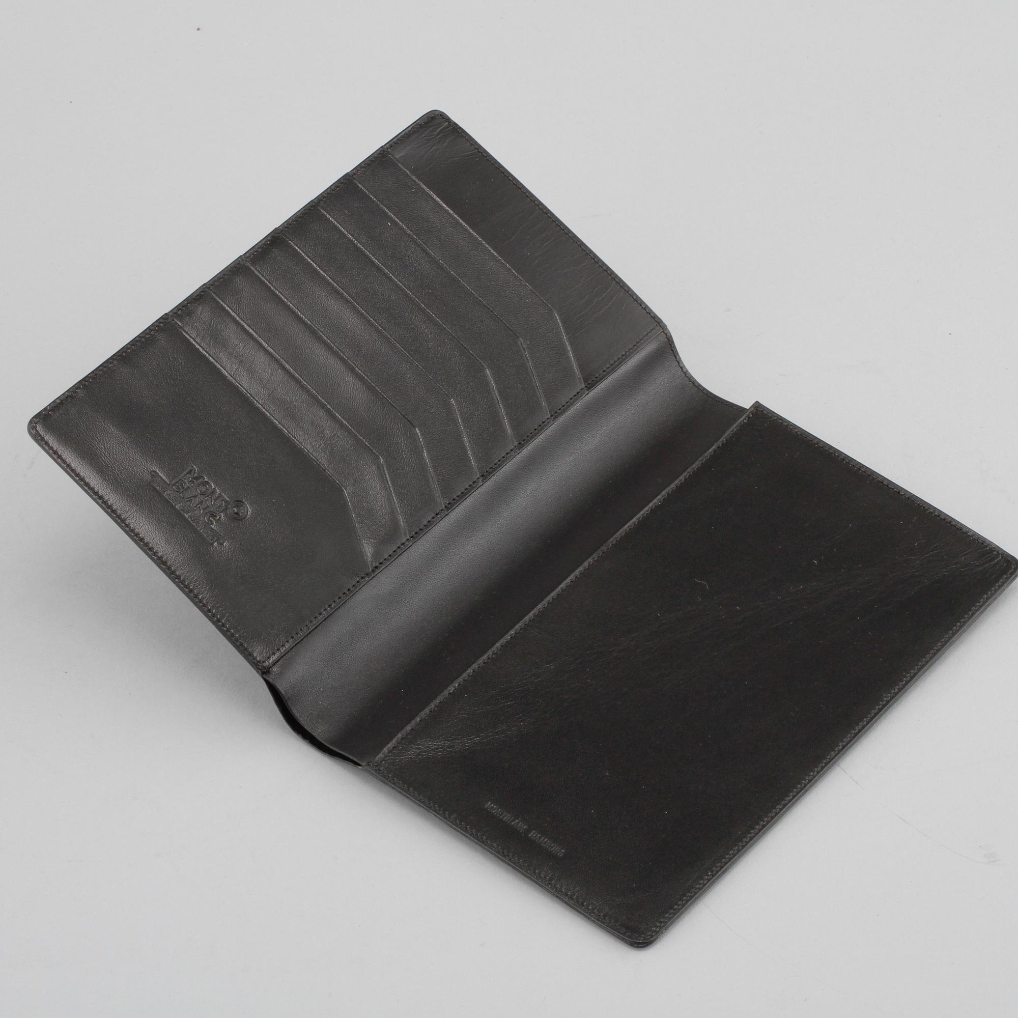 A wallet by Mont Blanc.