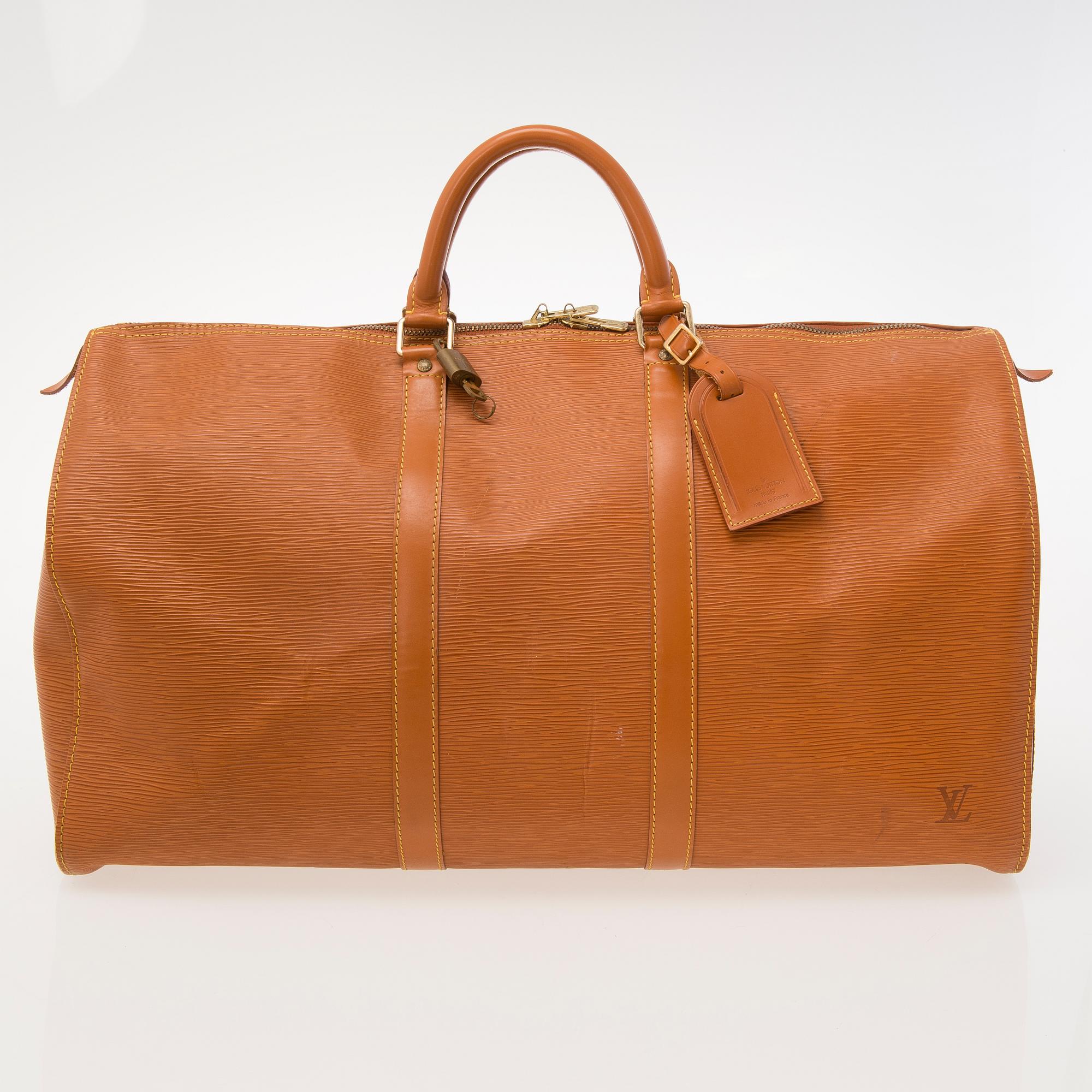 LOUIS VUITTON, Keepall 50 Epi, Weekendbag.