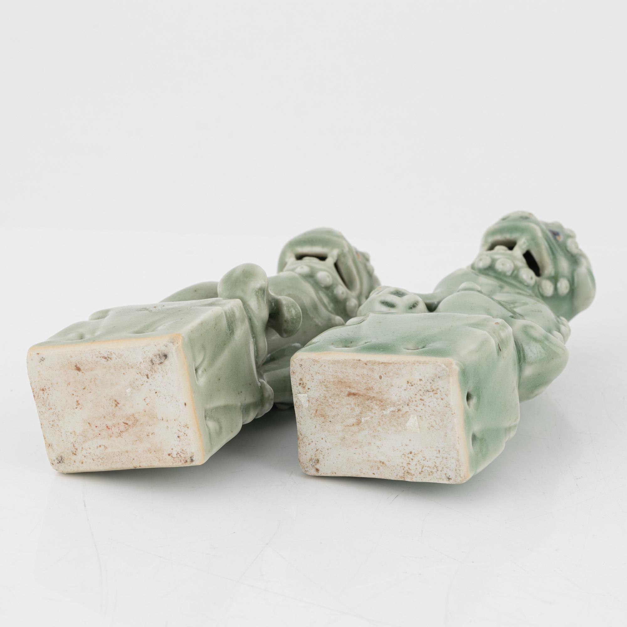 Figuriner, 4 st, porslin, Kina, 1900-tal.