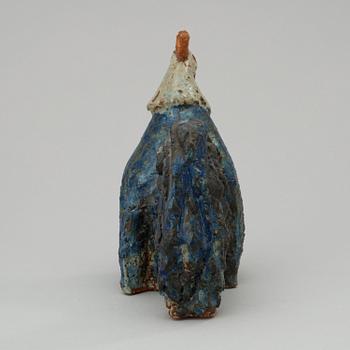 An Åke Holm stoneware figure of a rooster, Höganäs 1940's.