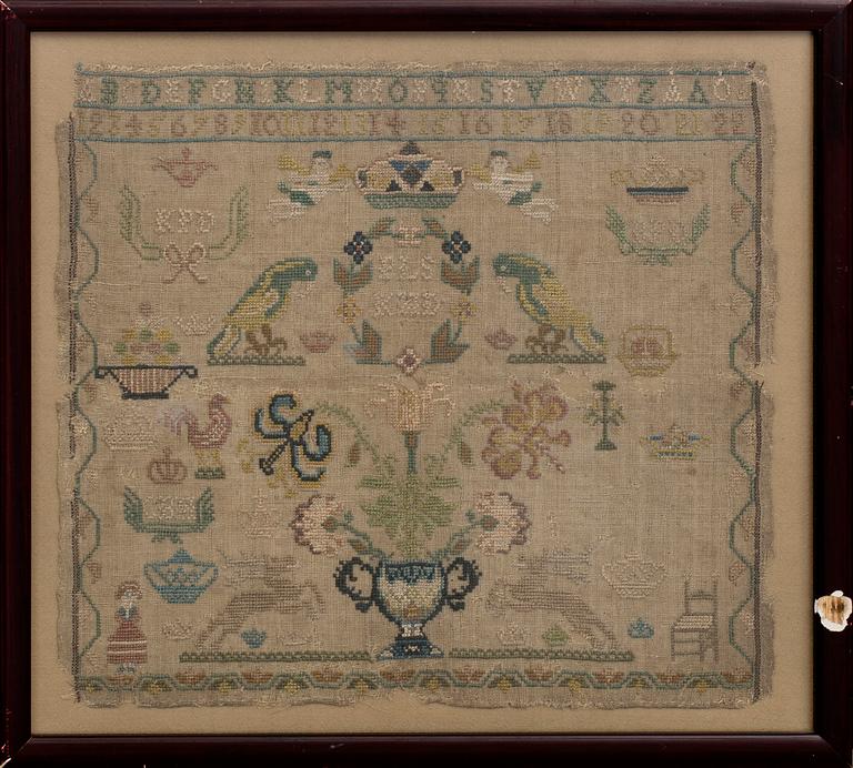 A Swedish sampler around 1800.