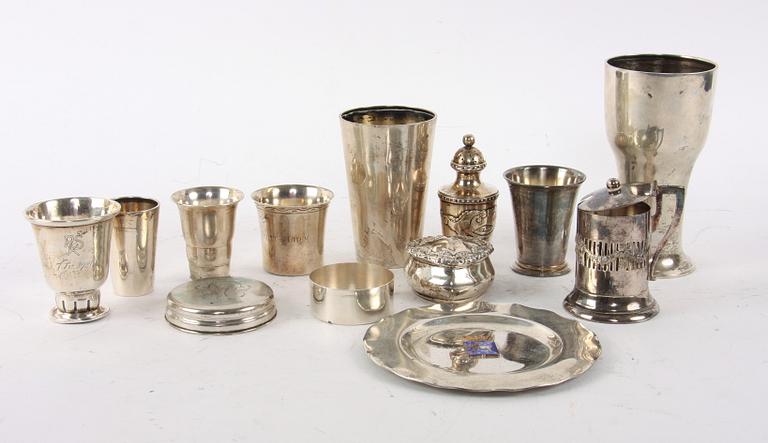 PARTI DIVERSE, ca 12 delar, silver mm.